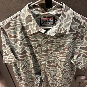 Burlebo Camo Button Up